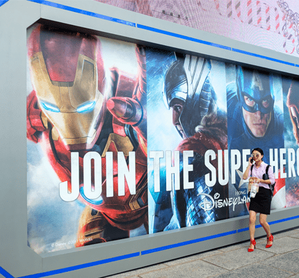 Hong Kong -July 12, 2017: "Super Hero Summer" Exhibition activity in Harbour city,Tsim Sha Tsui, Hong Kong